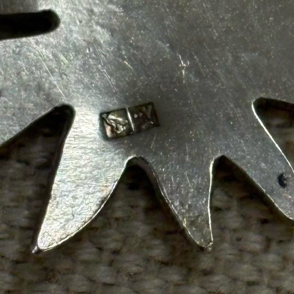 Vintage Hallmarked Sterling Silver Palm Tree Design Statement Brooch Pin - Picture 6 of 7